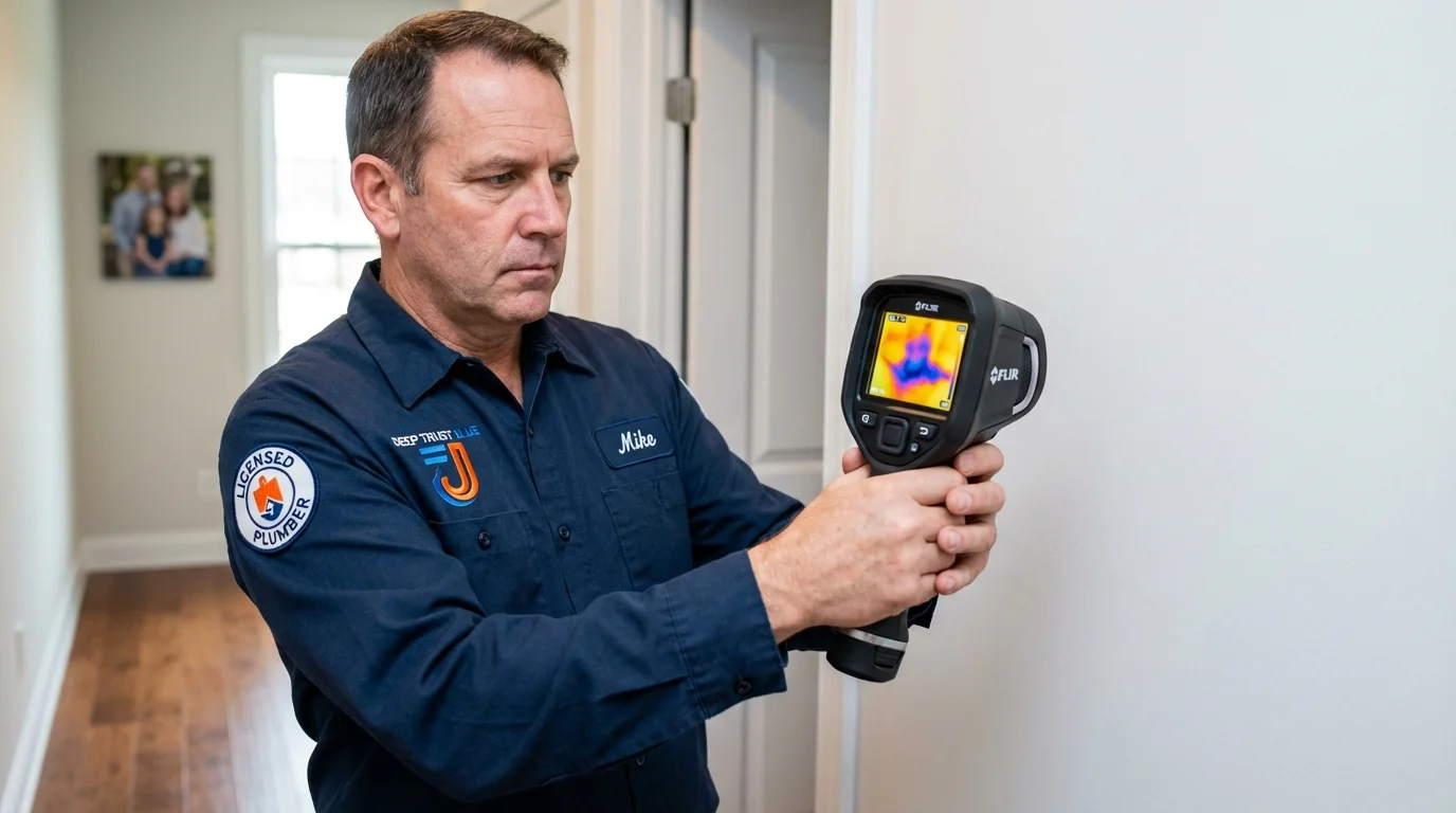 Thermal imaging leak detection by Johns Plumbing LLC in Antlers